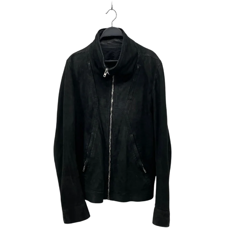 Rick Owens/Leather Jkt/52/Lambskin/BLK/SPHINX GEO ZIP DETAILS