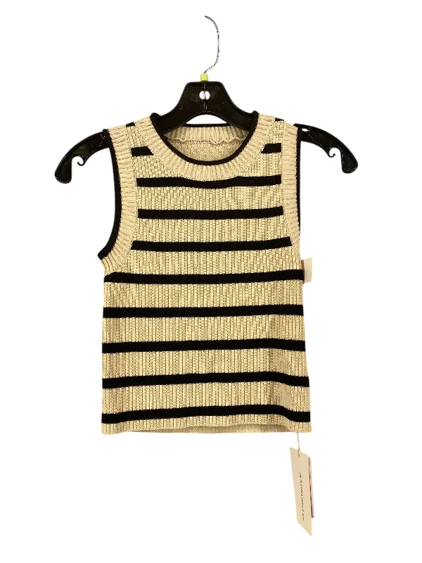 Vest Sweater By Clothes Mentor In Striped Pattern, Size: Xs