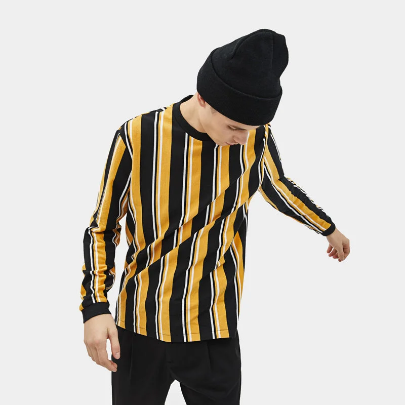 BRK Black Mustard Stripe Sweatshirt (Label Cut) 509