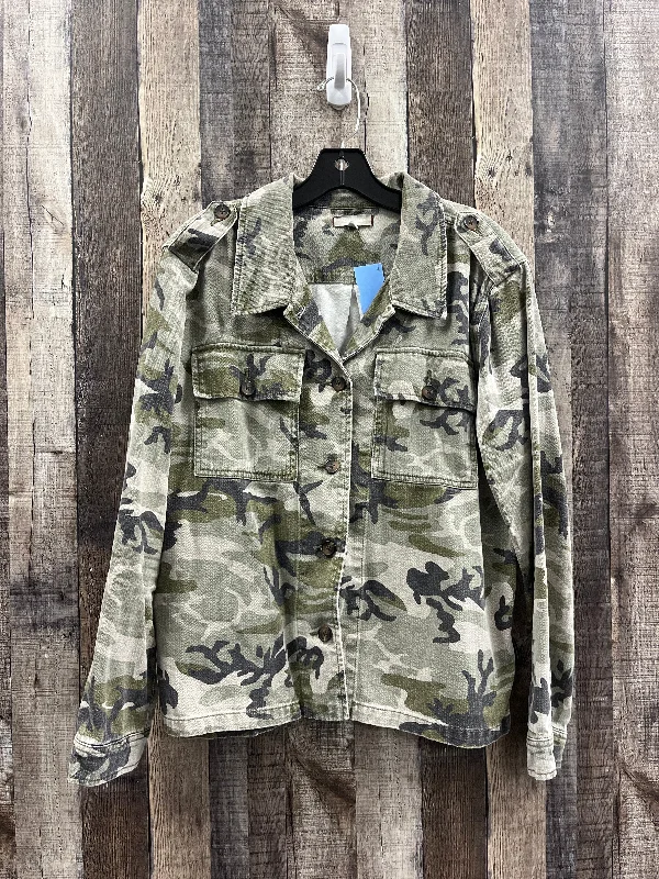 Jacket Denim By Dear John In Camouflage Print, Size: L