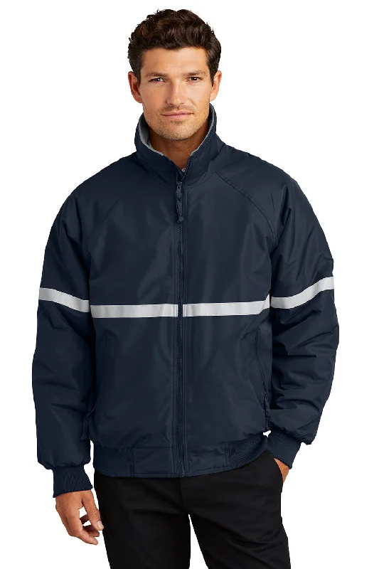 Port Authority Mens Challenger Wind & Water Resistant Full Zip Jacket - True Navy Blue