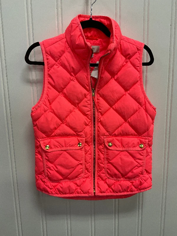 Vest Puffer & Quilted By J. Crew In Pink, Size: Xs