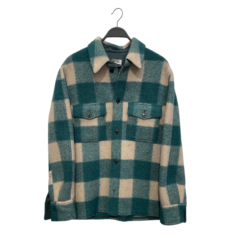 ISABEL MARANT/Jacket/M/Polyester/GRN/Plaid/HARVELI CHECKED JACKET