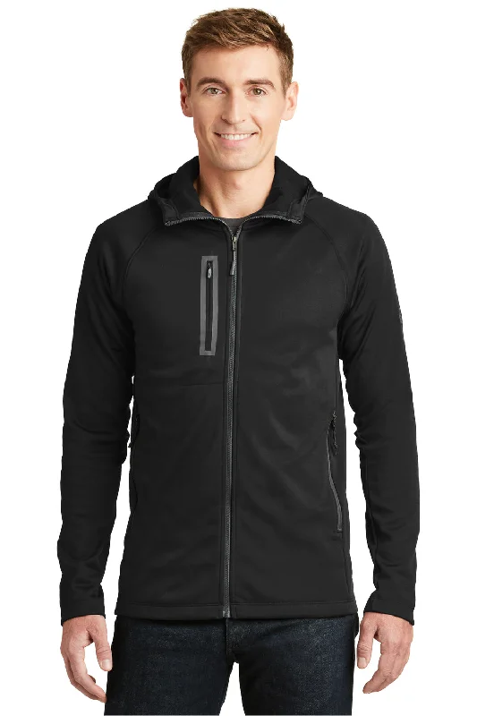 The North Face Mens Canyon Flats Full Zip Fleece Hooded Jacket - Black - Closeout