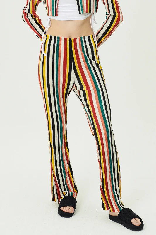 Nadua Striped Plisse Pants