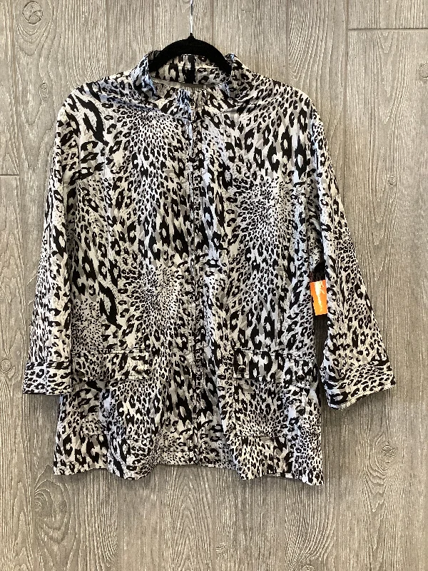 Jacket Other By Additions By Chicos In Animal Print, Size: Xl