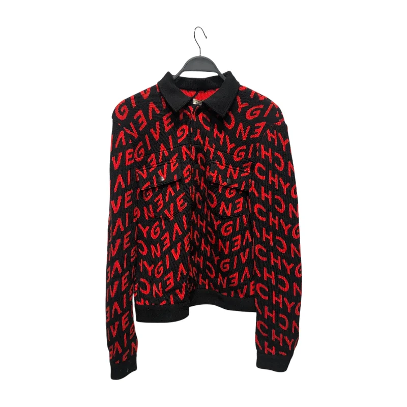 GIVENCHY/Jacket/S/Wool/RED/Monogram/Button Up Jacket