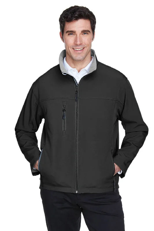 Devon & Jones Mens Wind & Water Resistant Full Zip Jacket - Black