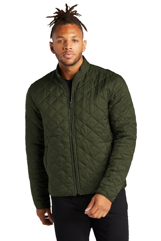 Mercer+Mettle Mens Quilted Water Resistant Full Zip Jacket - Townsend Green