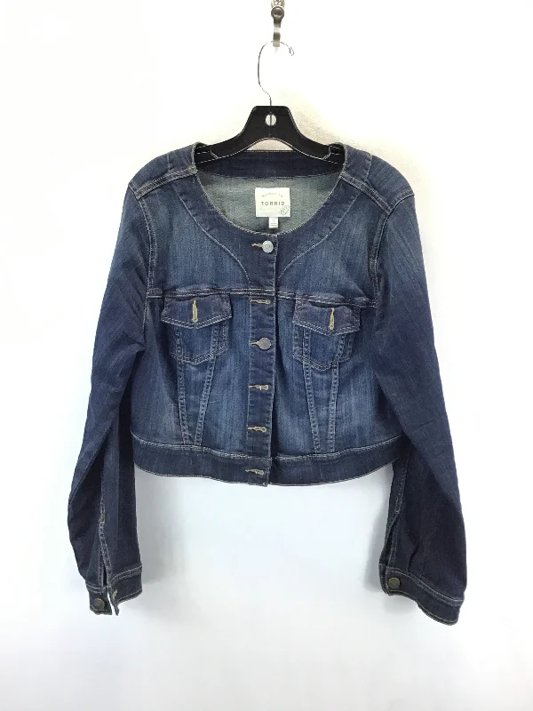 Jacket Denim By Torrid In Blue Denim, Size: 2x