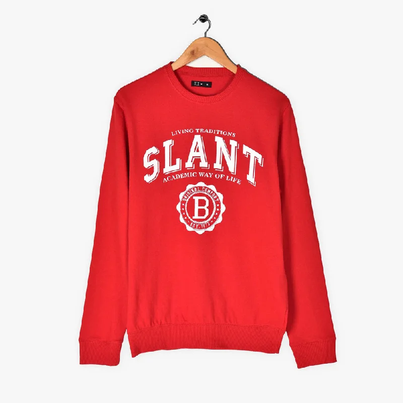 TX B Print Red Sweatshirt 2831