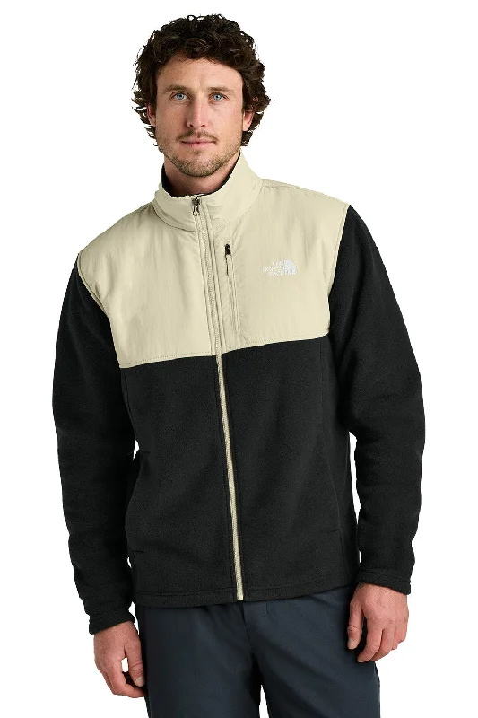 The North Face Mens Highest Peak Fleece Full Zip Jacket - Black/Gravel Grey - New