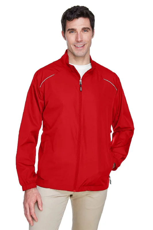 Core 365 Mens Motivate Water Resistant Full Zip Jacket - Classic Red