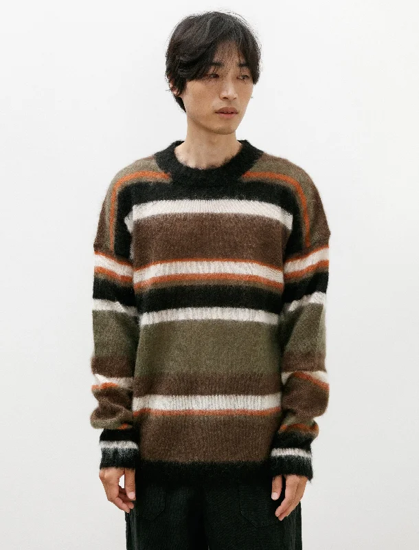 Stripe Mohsil Jumper Khaki