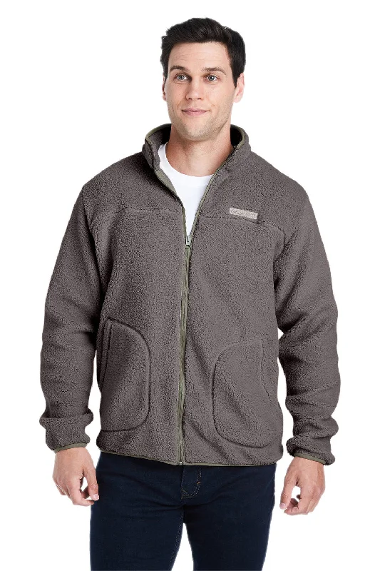 Columbia Mens Rugged Ridge II Sherpa Fleece Full Zip Jacket - City Grey - Closeout