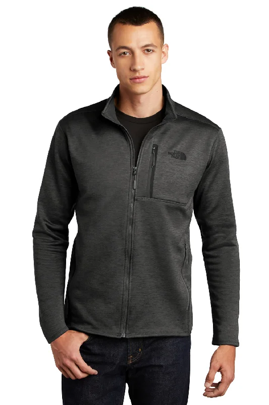 The North Face Mens Skyline Fleece Full Zip Jacket - Heather Dark Grey - Closeout