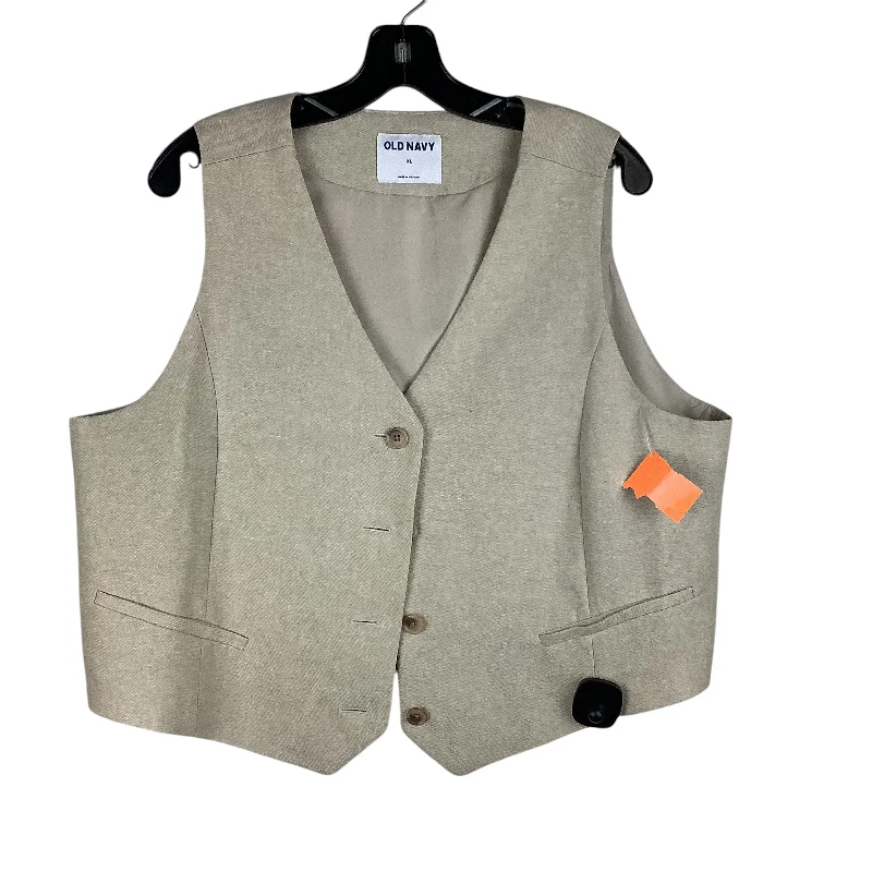 Vest Other By Old Navy In Tan, Size: Xl