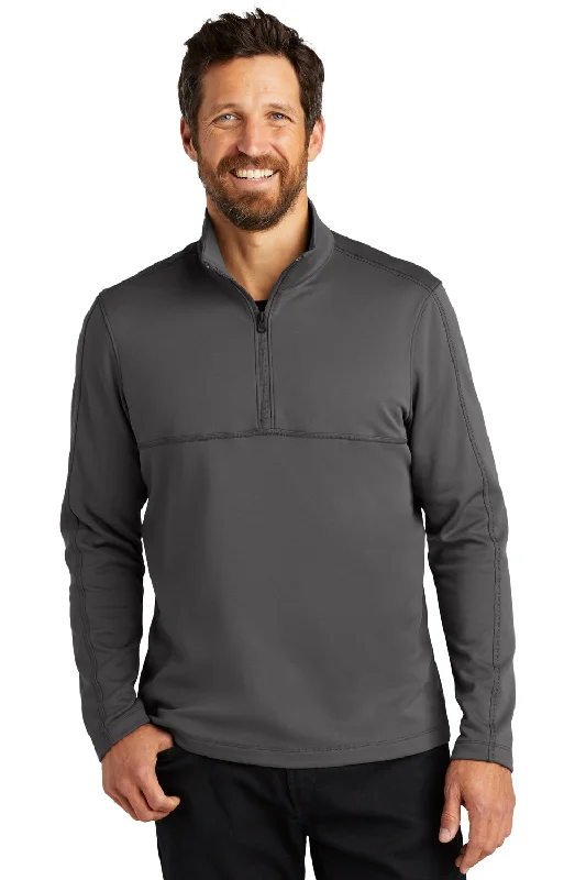 Port Authority Mens Smooth Fleece 1/4 Zip Jacket - Graphite Grey