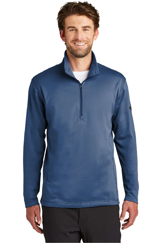 The North Face Mens Tech Pill Resistant Fleece 1/4 Zip Jacket - Blue Wing - Closeout