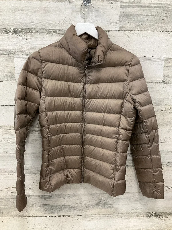 Jacket Puffer & Quilted By Uniqlo In Tan, Size: M