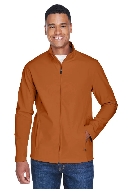 Team 365 Mens Leader Windproof & Waterproof Full Zip Jacket - Burnt Orange