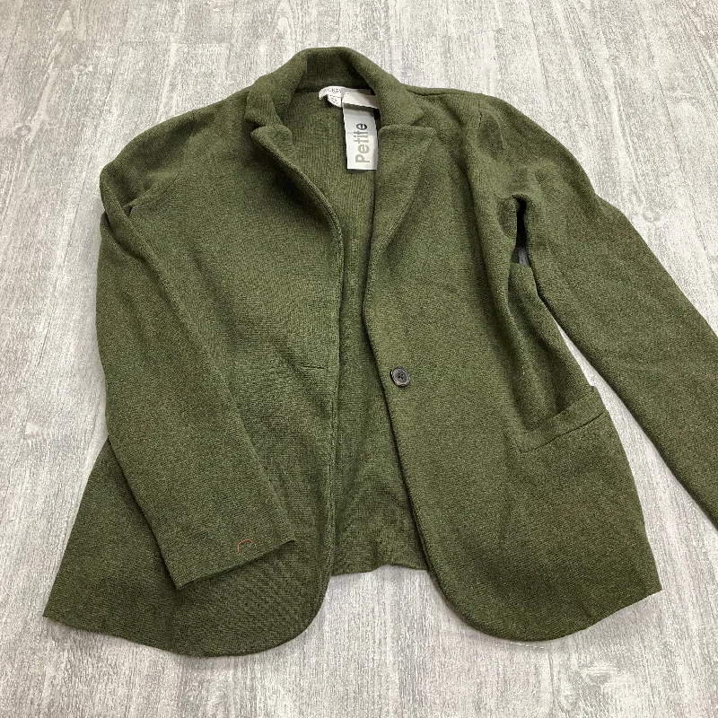 Jacket Shirt By J. Crew In Green, Size: Sp