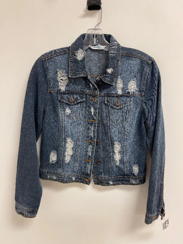 Jacket Denim By Clothes Mentor In Blue Denim, Size: S