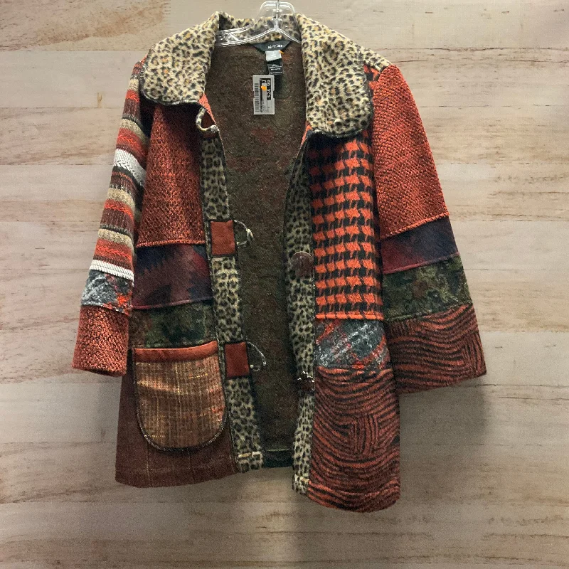 Jacket Shirt By Ali Miles In Orange, Size: S