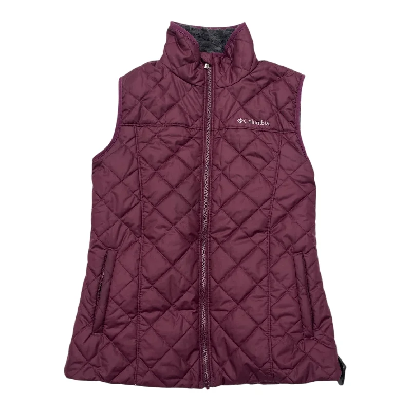 Vest Puffer & Quilted By Columbia In Maroon, Size: S