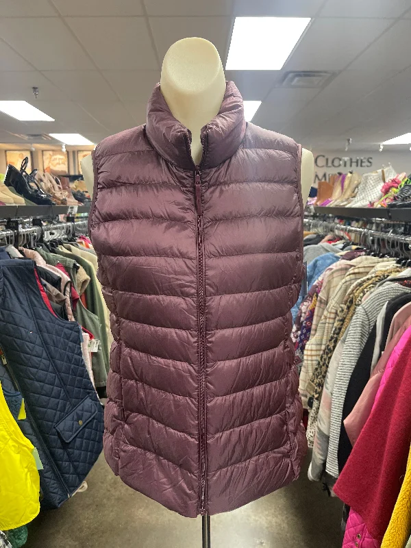 Vest Puffer & Quilted By Uniqlo In Purple, Size: S