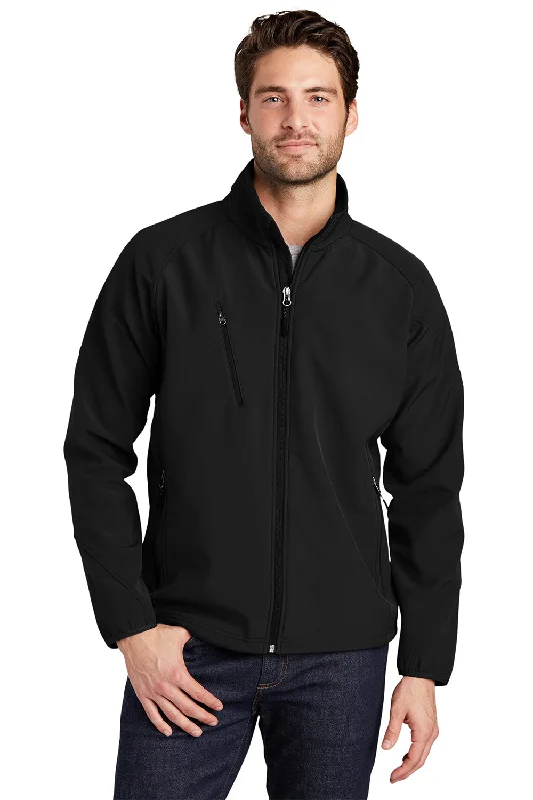 Port Authority Mens Wind & Water Resistant Full Zip Jacket - Black