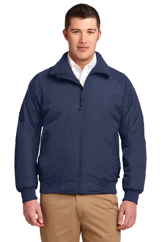 Port Authority Mens Challenger Wind & Water Resistant Full Zip Jacket - True Navy Blue