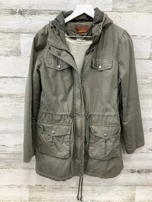 Jacket Utility By Clothes Mentor In Green, Size: M