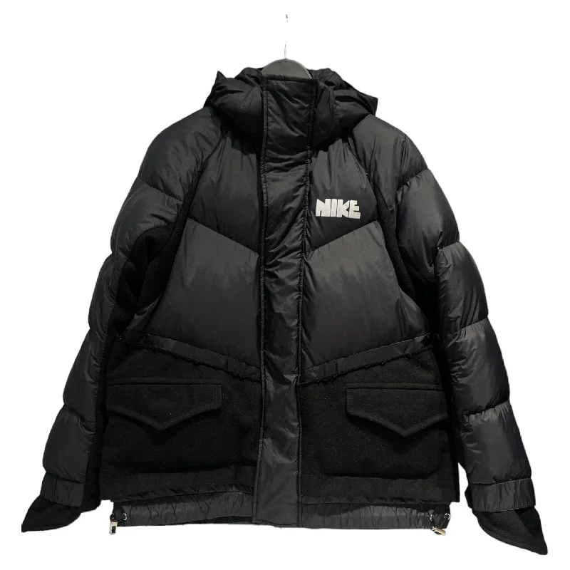 NIKE/Sacai/Puffer Jkt/S/Nylon/BLK/