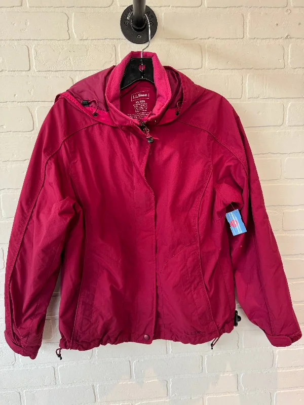 Jacket Windbreaker By L.l. Bean In Pink, Size: Xs