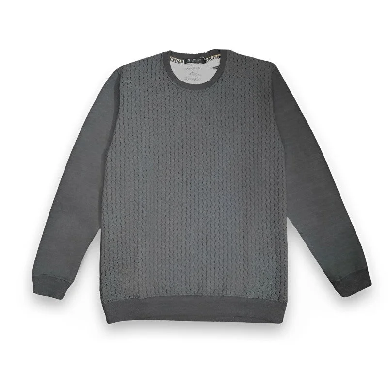 NT Quilted Textured Grey Sweatshirt 12345