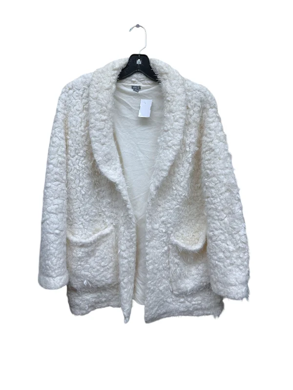 Jacket Faux Fur & Sherpa By Aerie In Cream, Size: Xxs