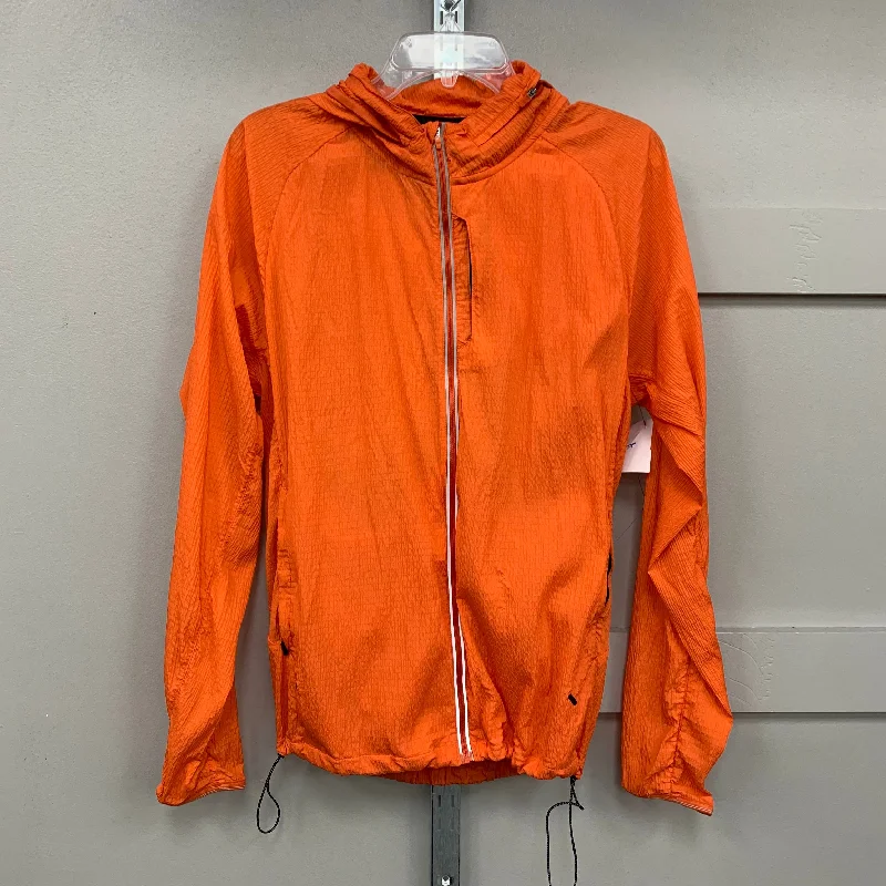 Jacket Windbreaker By Gym Shark In Orange, Size: S