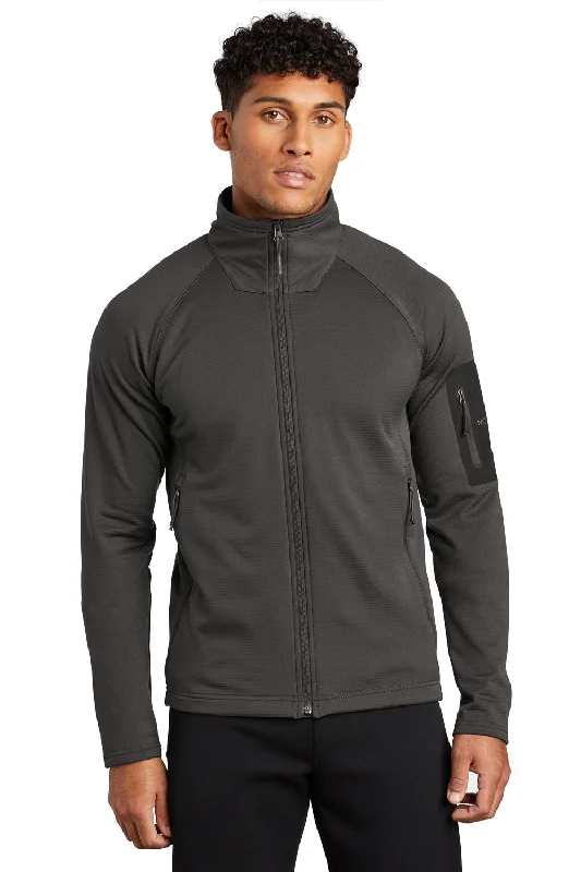 The North Face Mens Mountain Peaks Fleece Full Zip Jacket - Asphalt Grey - Closeout