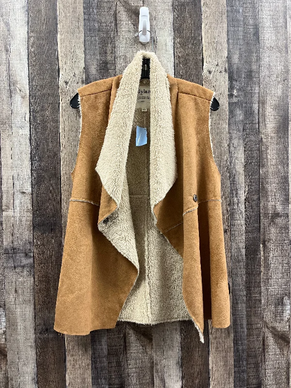 Vest Faux Fur & Sherpa By Dylan In Tan, Size: S