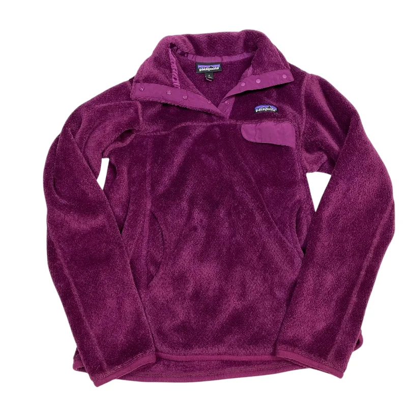 Jacket Fleece By Patagonia In Purple, Size: S