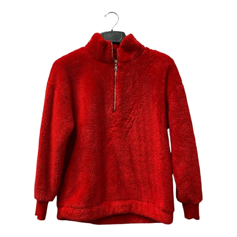 Jacket Fleece By Loft In Red, Size:S