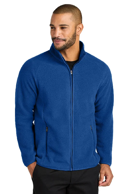 Port Authority Mens C-FREE Raglan Pill Resistant Fleece Full Zip Jacket - True Royal Blue - New