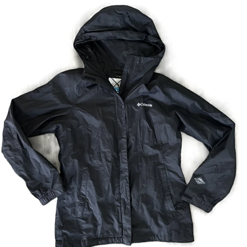 Jacket Windbreaker By Columbia In Black, Size: S