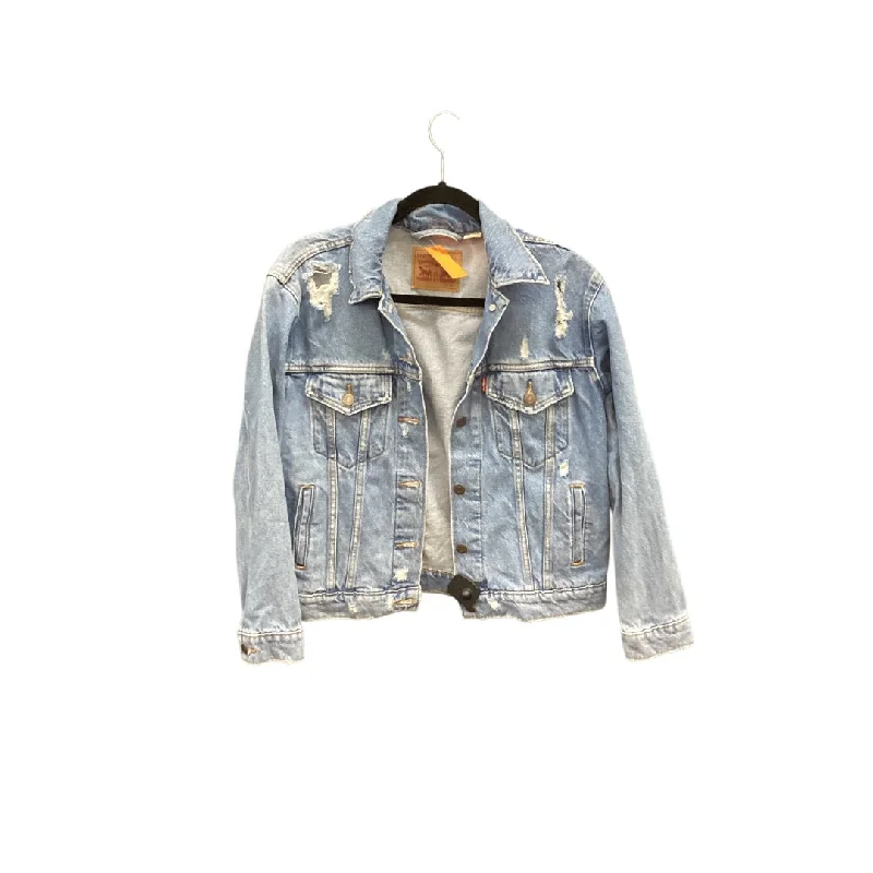 Jacket Denim By Levis In Blue Denim, Size: S