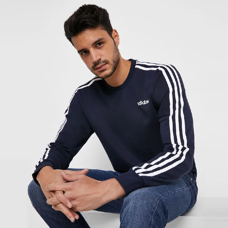 AD Shoulder Stripes Sports Navy Blue Sweatshirt 8252