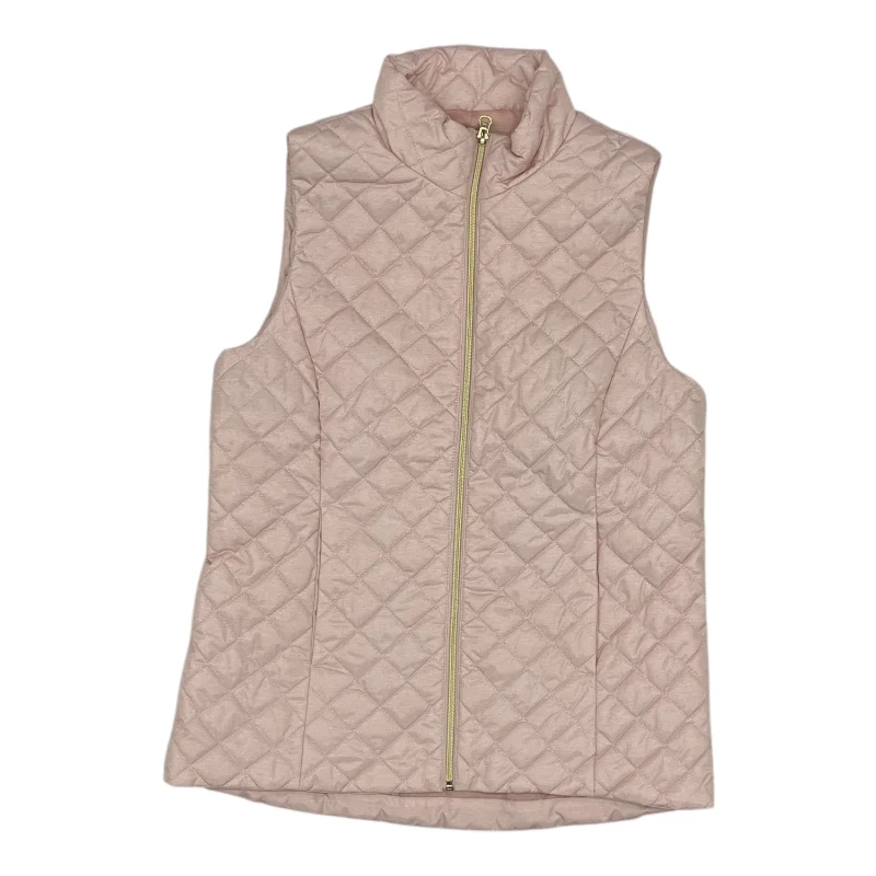 Vest Puffer & Quilted By Banana Republic In Pink, Size:S