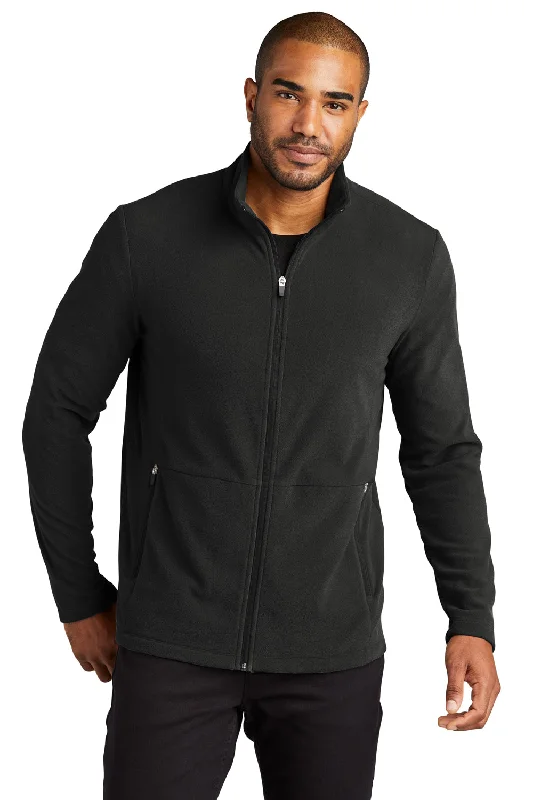 Port Authority Mens Accord Pill Resistant Microfleece Full Zip Jacket - Black