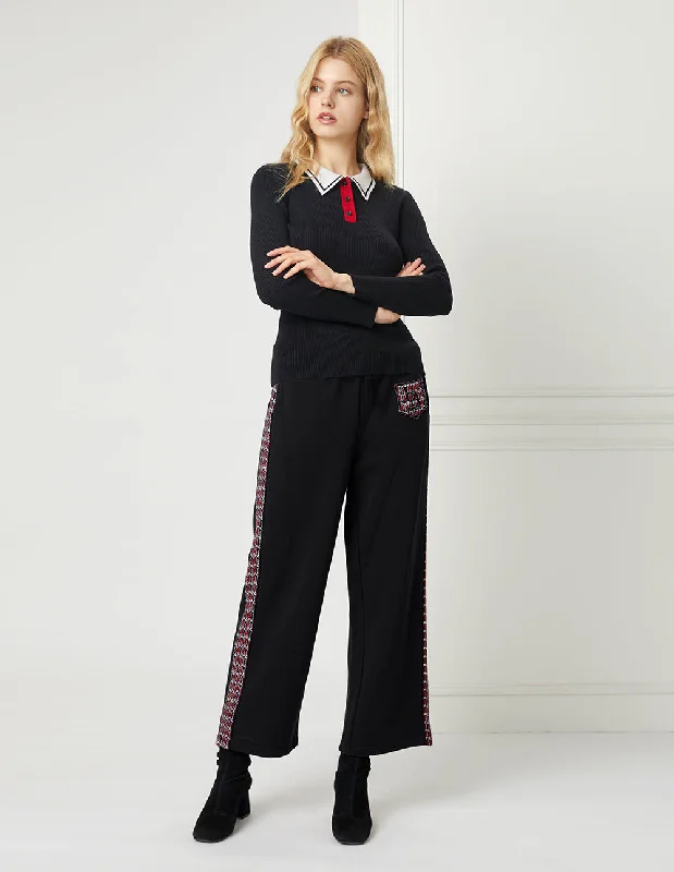 BORA AKSU SWEATPANTS WITH LOGO BADGE