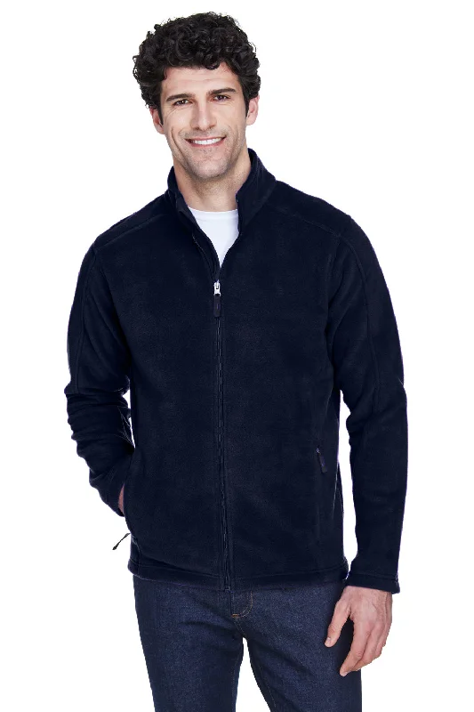 Core 365 Mens Journey Pill Resistant Fleece Full Zip Jacket - Classic Navy Blue